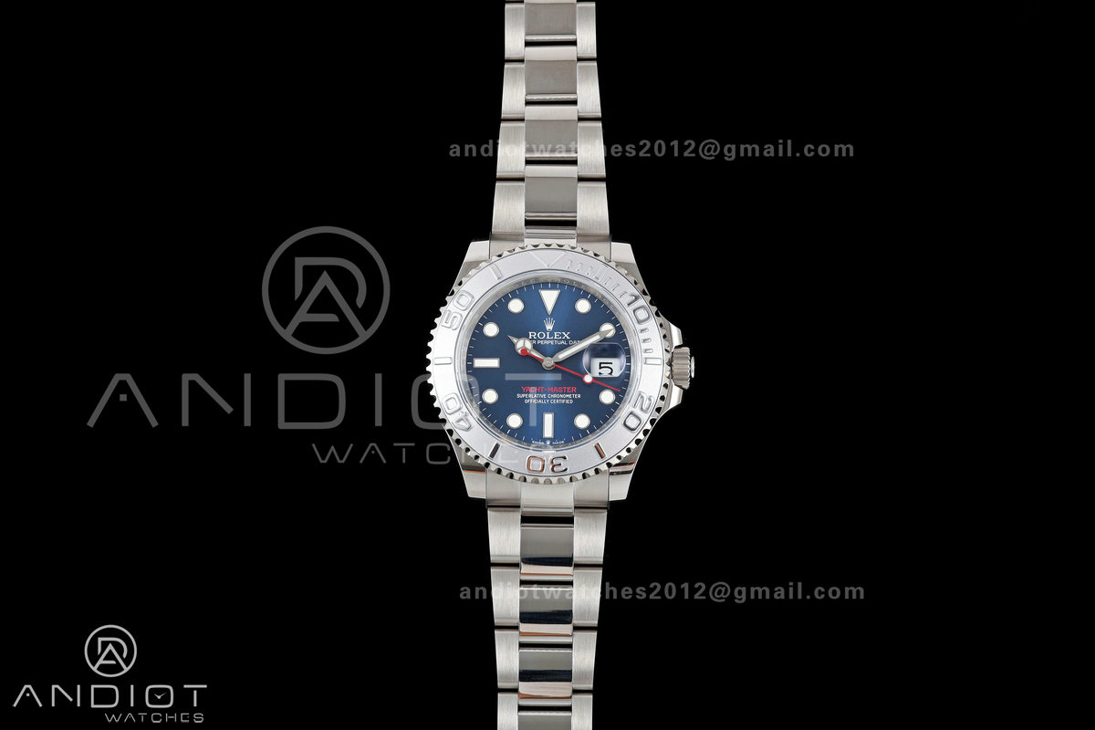 Yacht-Master 126622 904L QF 1:1 Best Edition Blue Dial On 904L SS Bracelet SH3235 (Free Sprung)
